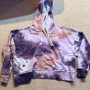 Nike Lavender and Violet Tie-Dye Hoodie